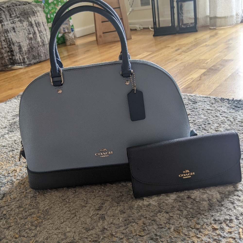 Coach Top Handle with Matching Wallet